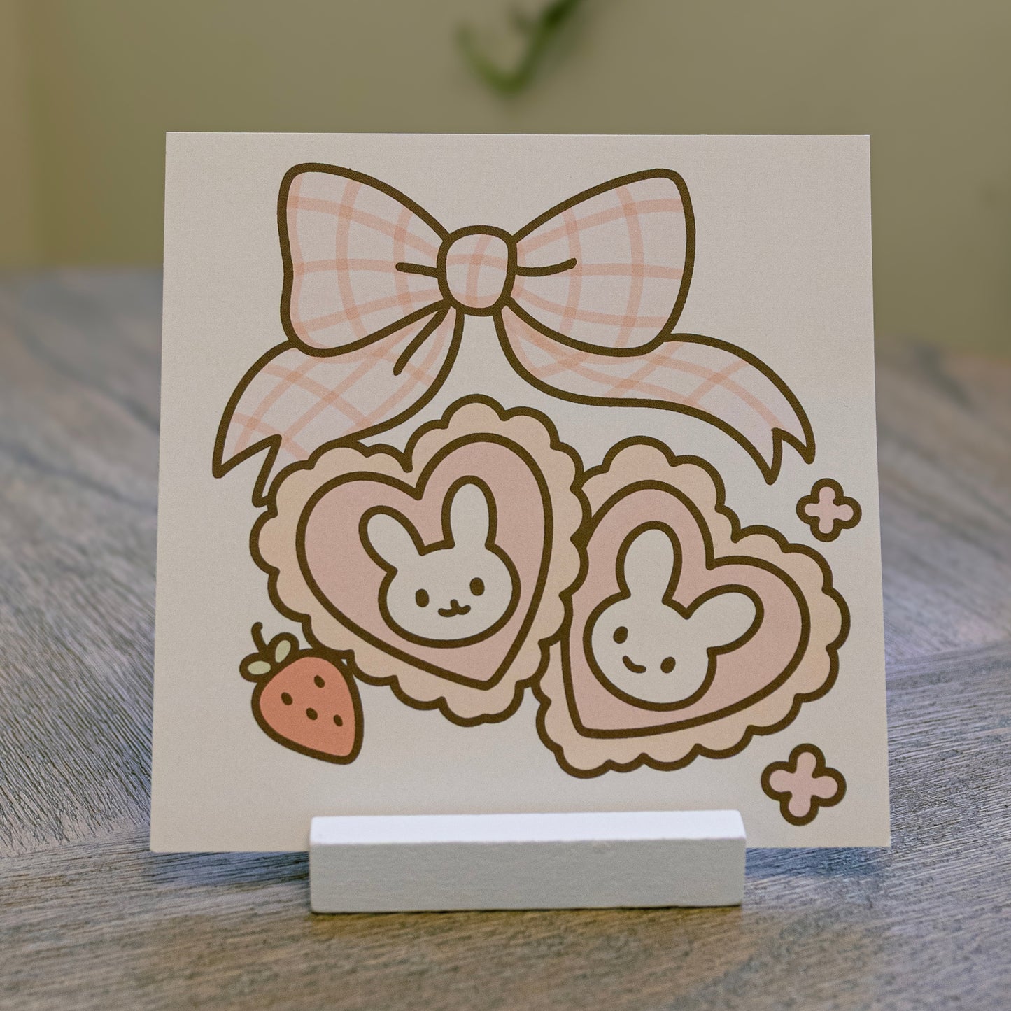 Bunny treats | Bunny Tea Party | 5.5x5.5 in art print