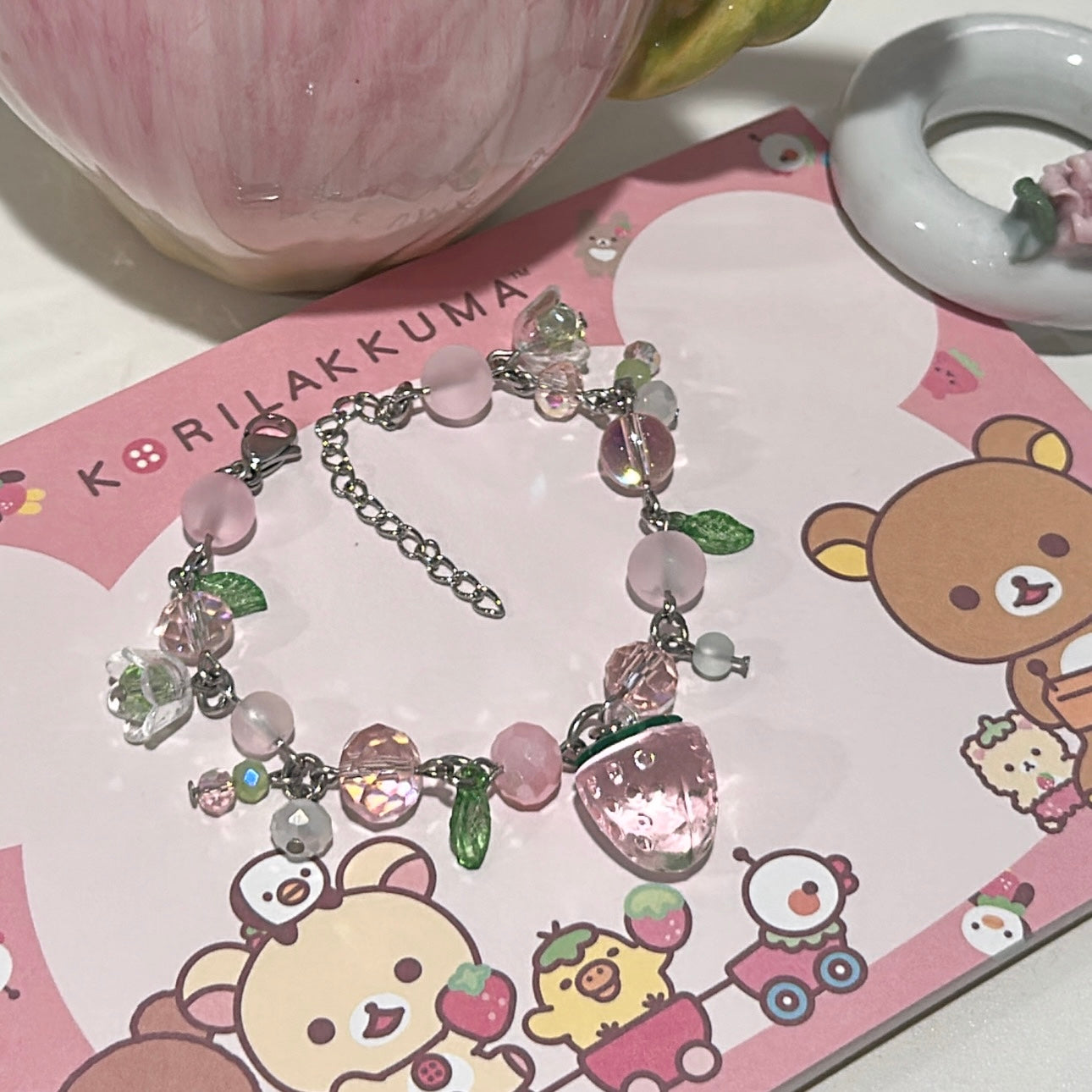 Strawberry Cluster Bracelet
