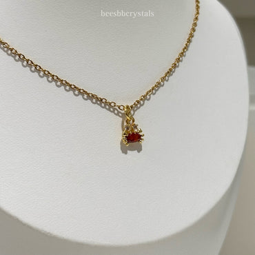 Crab Charm Necklace