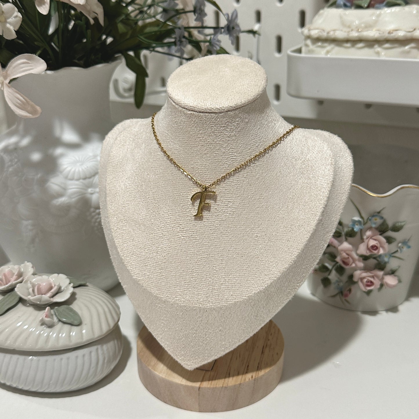 Initial necklaces (304 stainless steel)