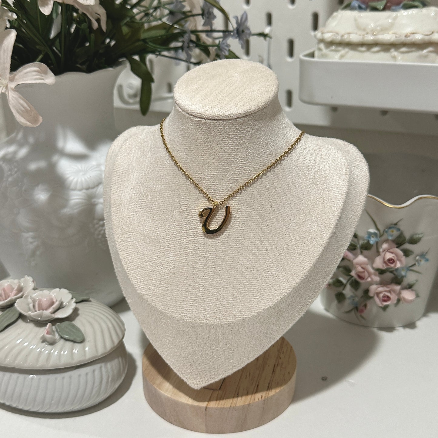 Initial necklaces (304 stainless steel)