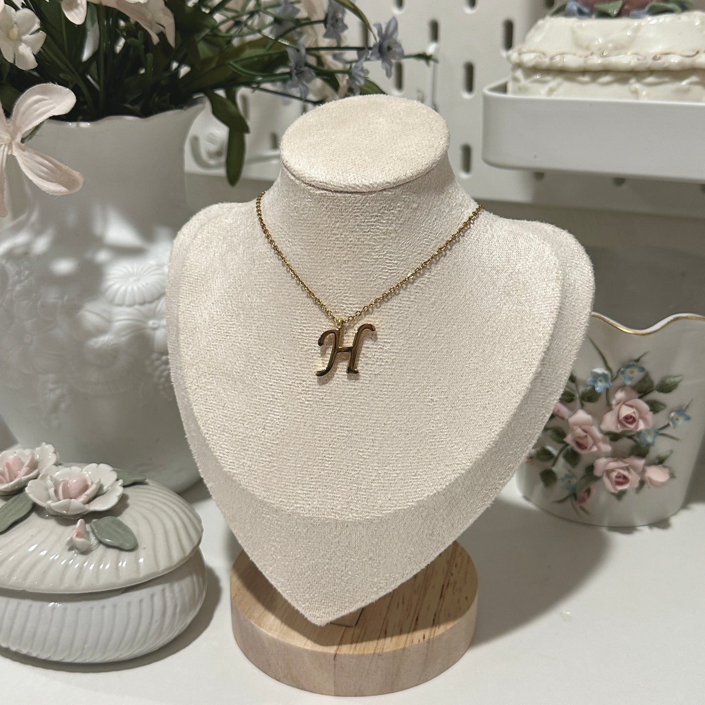 Initial necklaces (304 stainless steel)