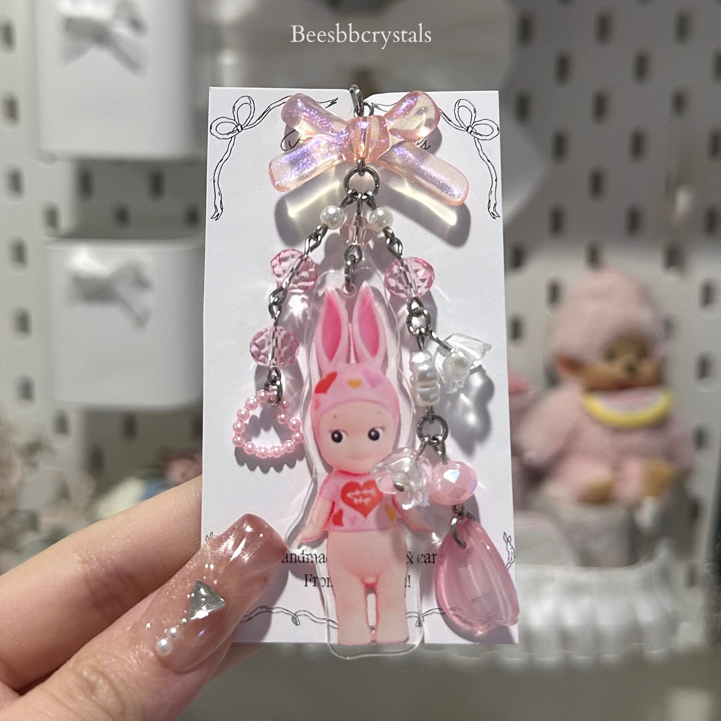 Pink Bunny Charm