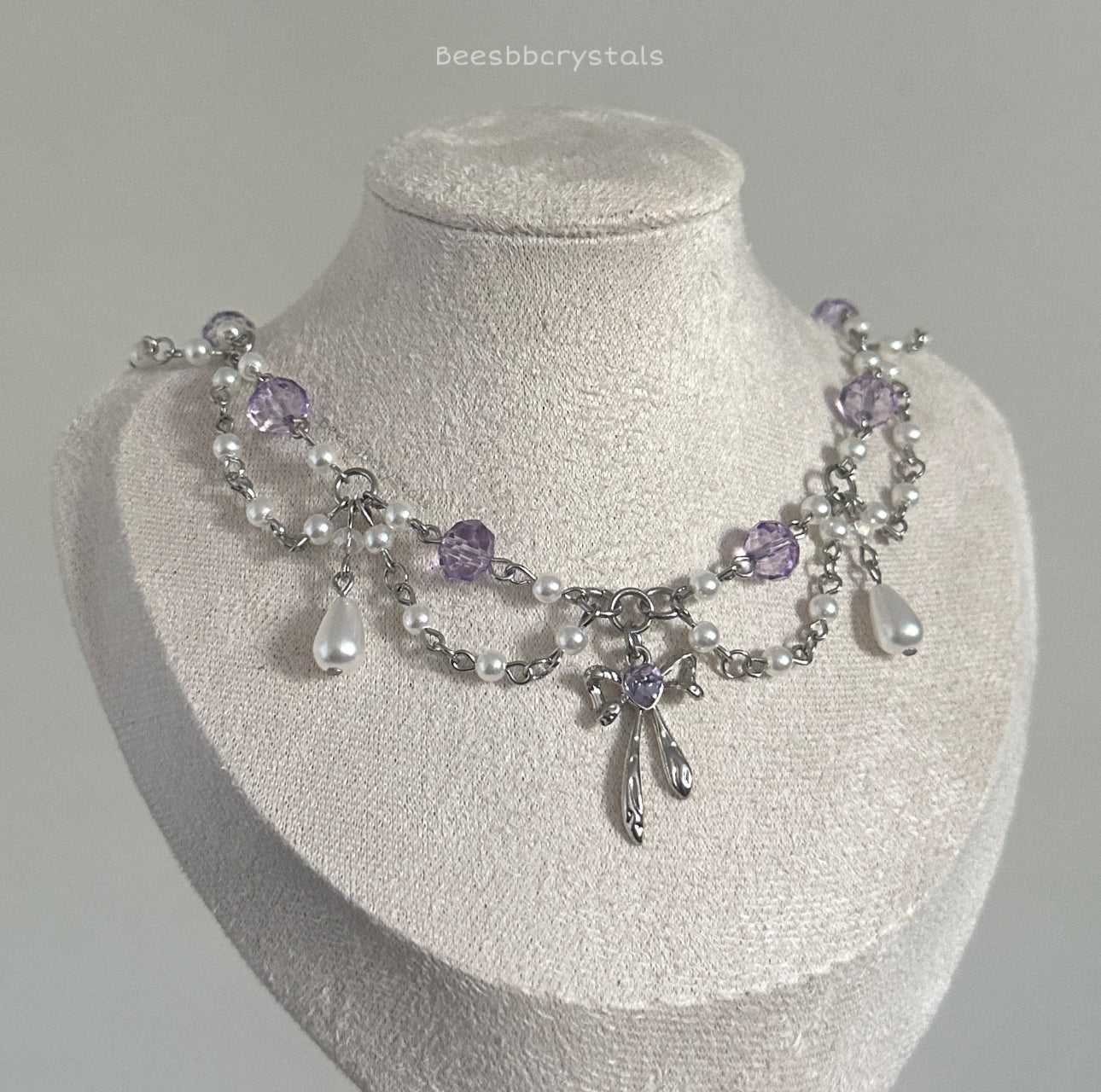 Purple ‘Little Fairy’ necklace
