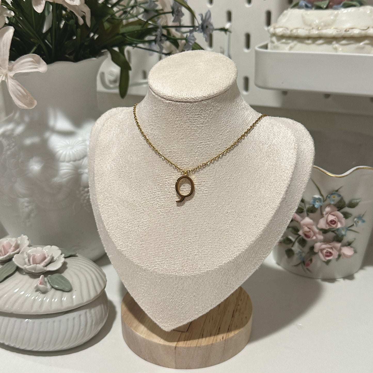 Initial necklaces (304 stainless steel)