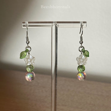 ‘Eloise’ earrings (pink floral earrings)
