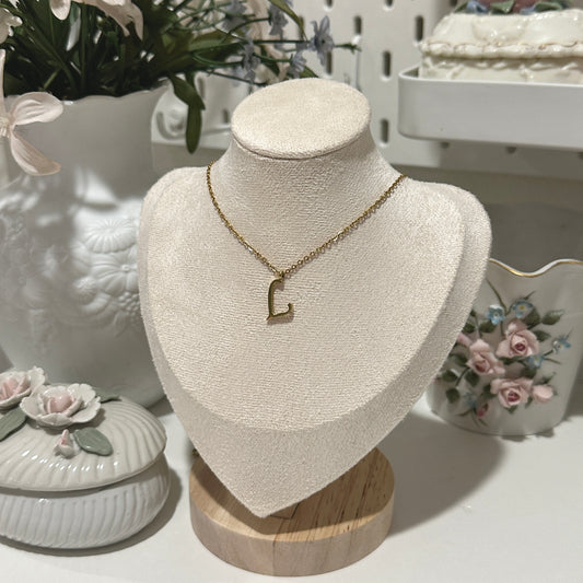 Initial necklaces (304 stainless steel)