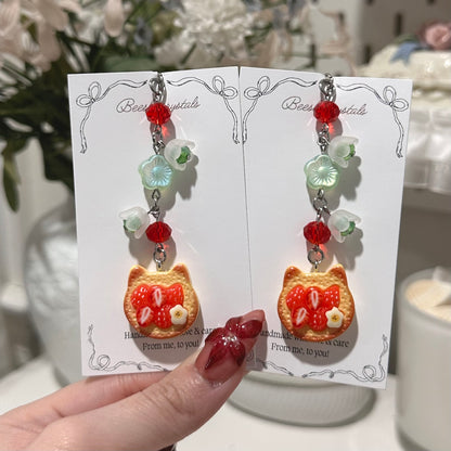 Strawberry Catcake Charm