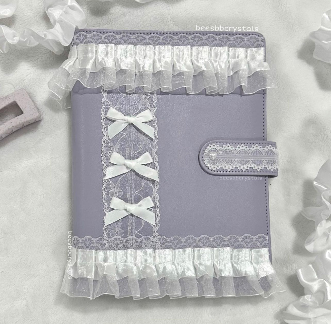 “Vivienne” in purple | decorated binder