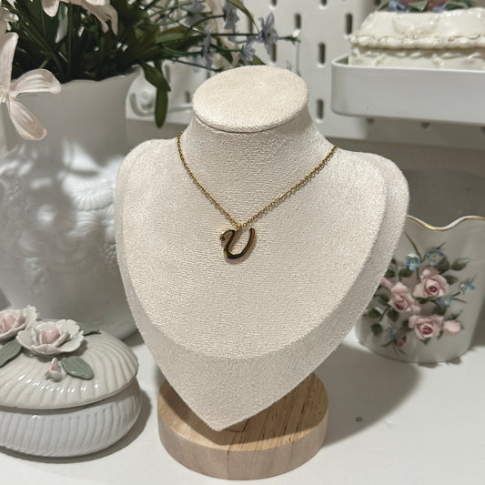 Initial necklaces (304 stainless steel)