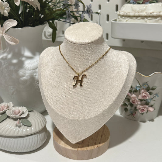 Initial necklaces (304 stainless steel)