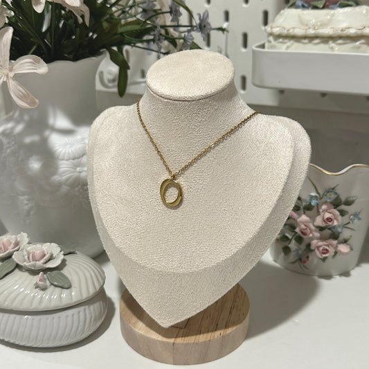 Initial necklaces (304 stainless steel)
