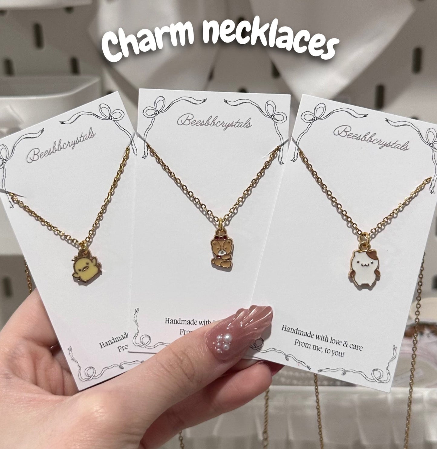 Baby charm necklaces