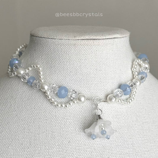 Bouquet necklace | Blue