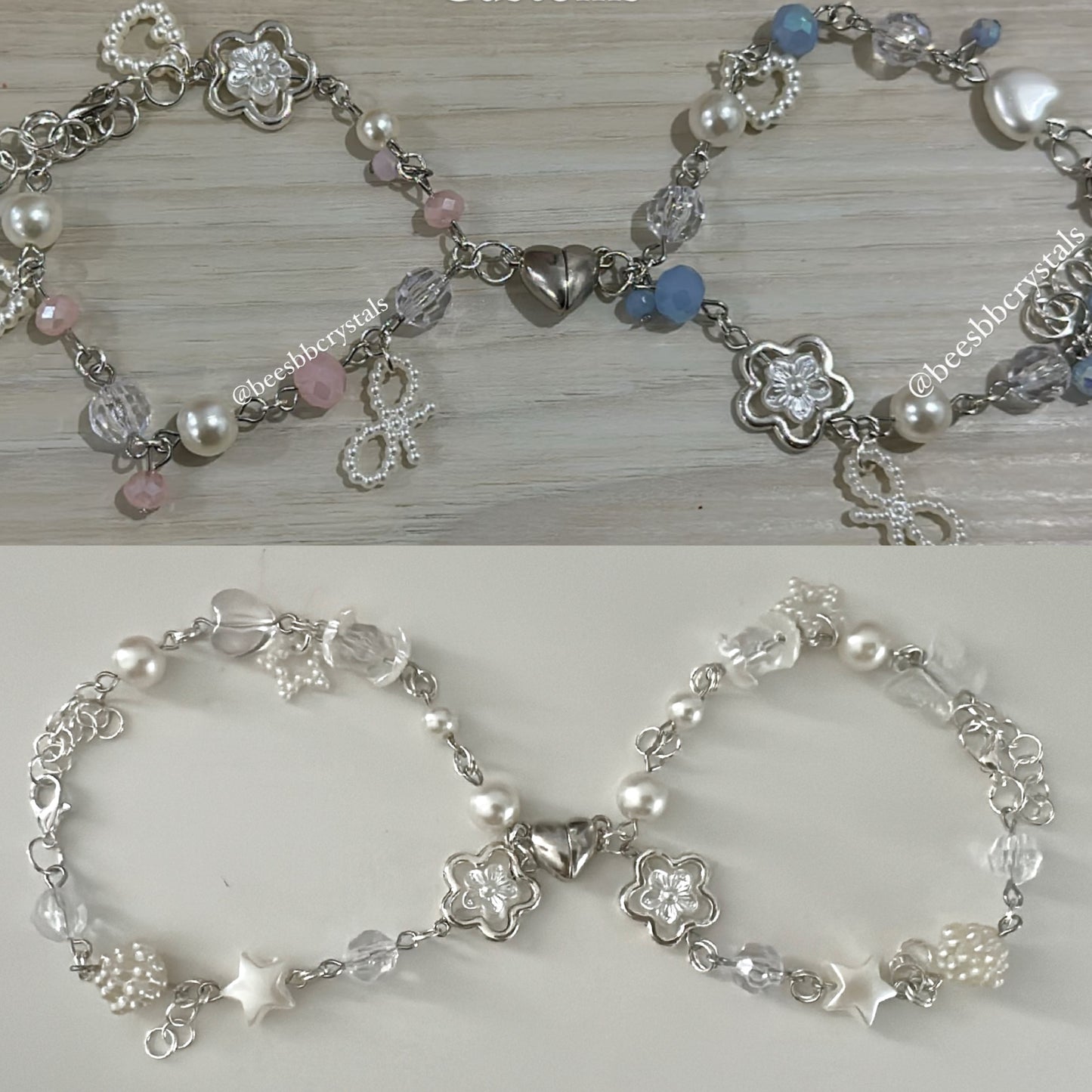 Friendship / Couple cluster bracelets!